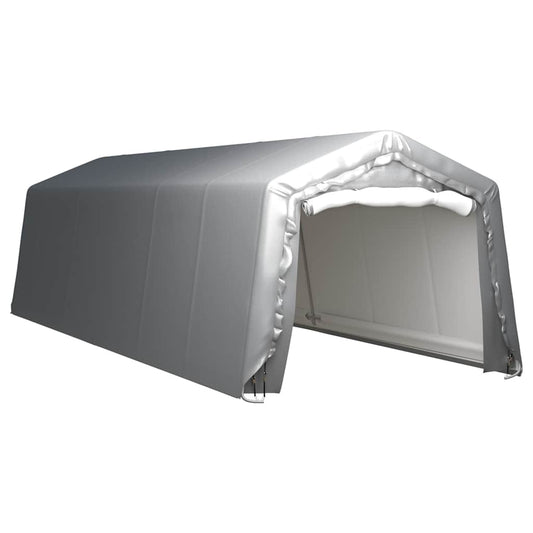 Tent | Steel Grey | PE | 3m x 9m x 2.4m | Foldable | Storage Tent