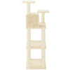 Cat Tree with Sisal Scratching Posts Cream 118.5 cm