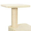 Cat Tree with Sisal Scratching Posts Cream 118.5 cm
