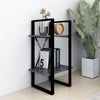 2-Tier Book Cabinet Gray 15.7"x11.8"x27.6" Engineered Wood