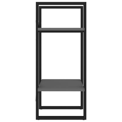2-Tier Book Cabinet Gray 15.7"x11.8"x27.6" Engineered Wood