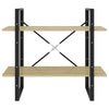 2-Tier Book Cabinet Sonoma Oak 80x30x70 cm Engineered Wood