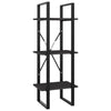 3-Tier Book Cabinet Gray 15.7"x11.8"x41.3" Engineered Wood