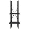 3-Tier Book Cabinet Gray 15.7"x11.8"x41.3" Engineered Wood