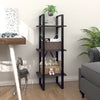 3-Tier Book Cabinet Gray 15.7"x11.8"x41.3" Engineered Wood