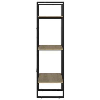 3-Tier Book Cabinet Sonoma Oak 15.7"x11.8"x41.3" Engineered Wood