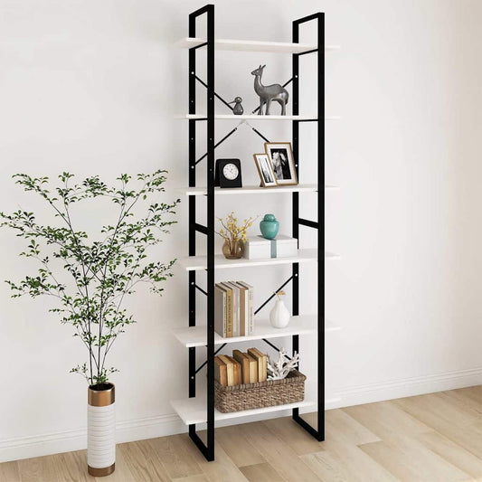 High Cabinet | White | Solid pine wood, metal | 80x30x210 cm