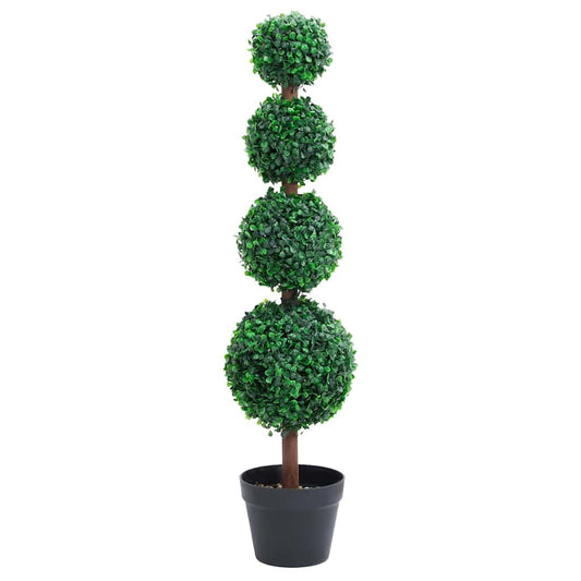 Fake Plant | Mixed Green | Polyethylene, solid eucalyptus wood | Medium