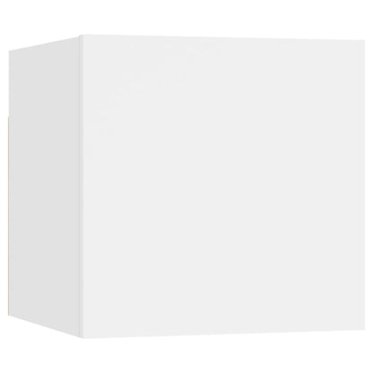 3074457 vidaXL 8 Piece TV Cabinet Set White Engineered Wood (2x804509+804483)