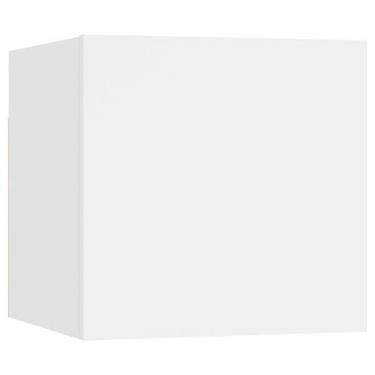 3074459 vidaXL 8 Piece TV Cabinet Set White Engineered Wood (801472x4+804483)