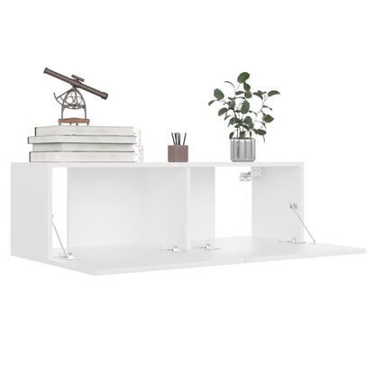3078649 vidaXL 8 Piece TV Cabinet Set White Engineered Wood (801481x4+804483)