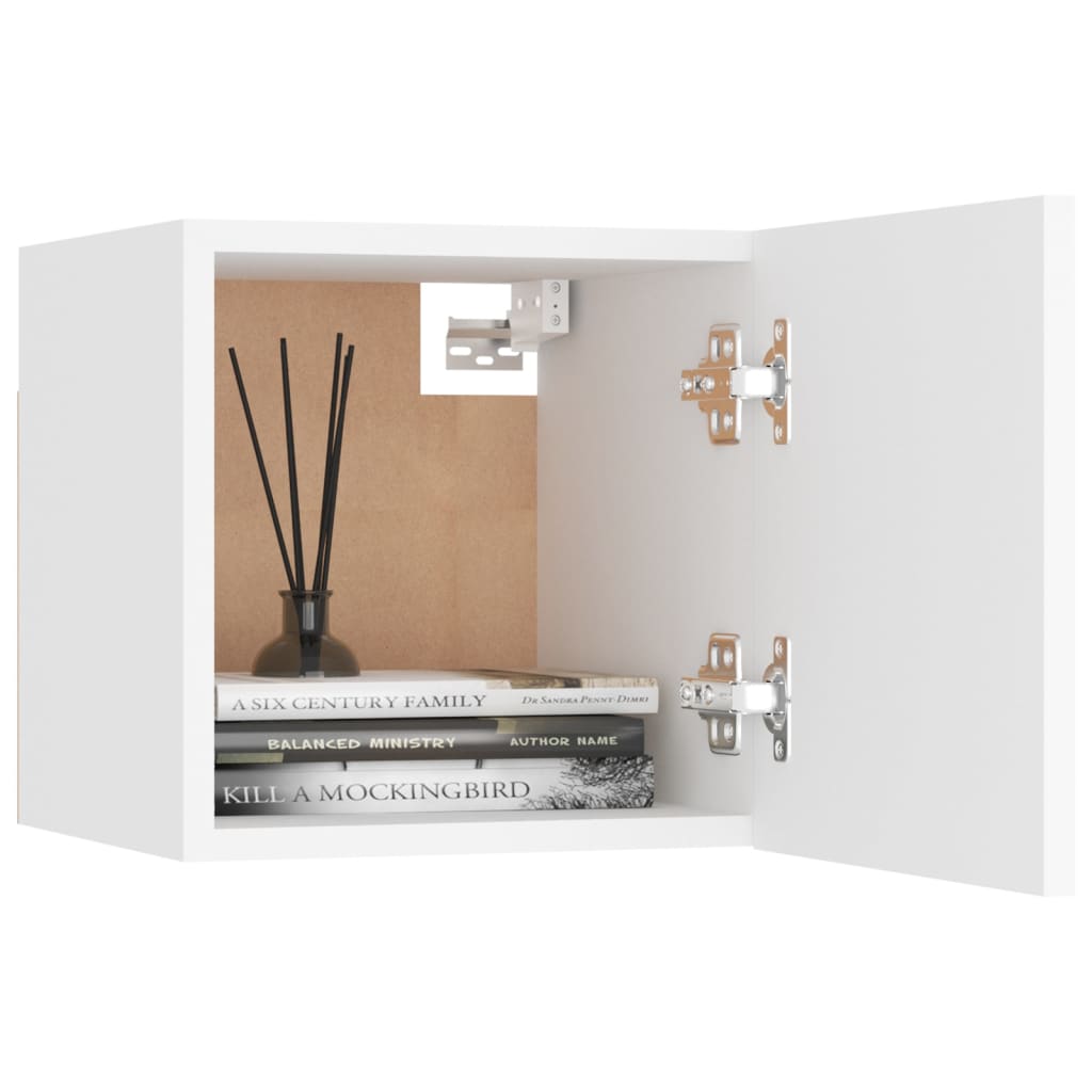 3078649 vidaXL 8 Piece TV Cabinet Set White Engineered Wood (801481x4+804483)
