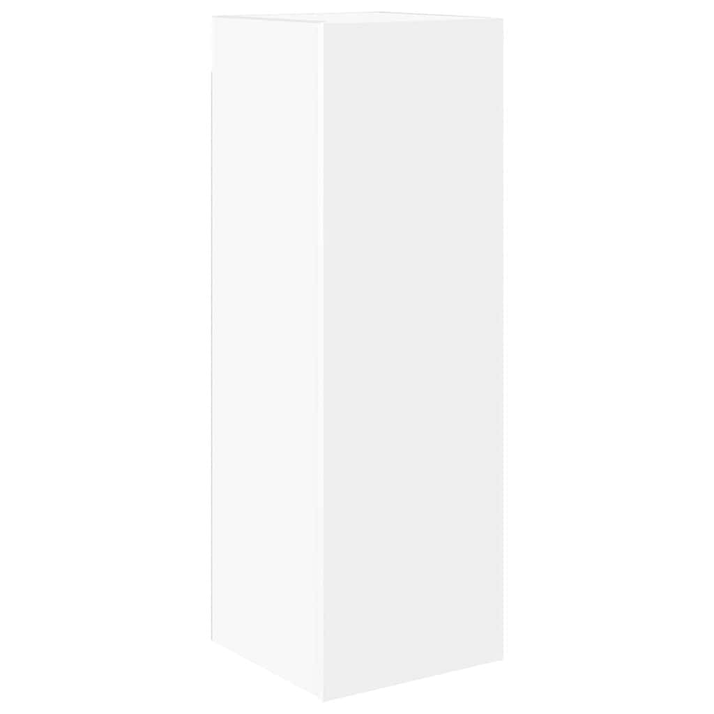10 Piece TV Cabinet Set White Engineered Wood
