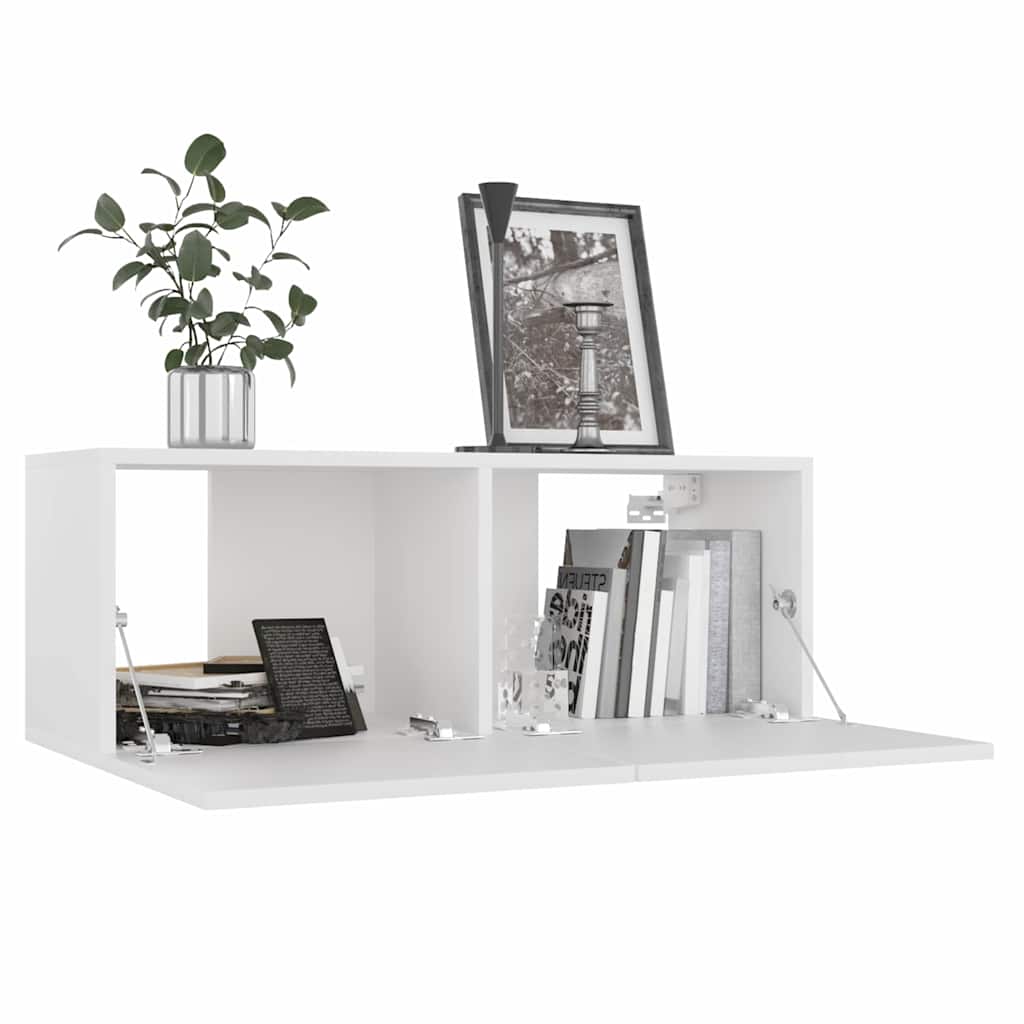 TV Cabinet | Set of 3 | White | Engineered wood | Medium