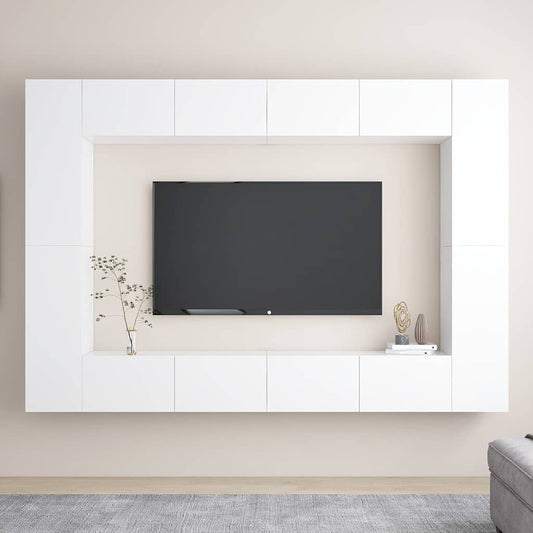TV Cabinet | White | Engineered Wood | TV Cabinet | Rectangular