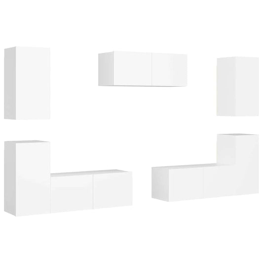 TV Cabinet | White | Engineered Wood | Medium | TV Cabinet | Rectangular