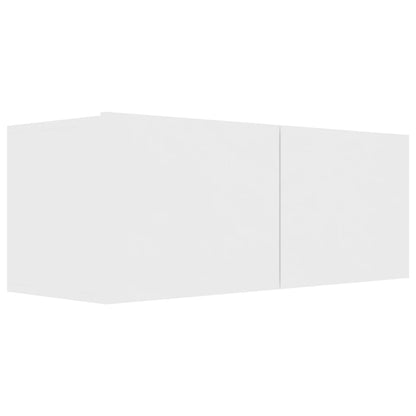 7 Piece TV Cabinet Set White Engineered Wood