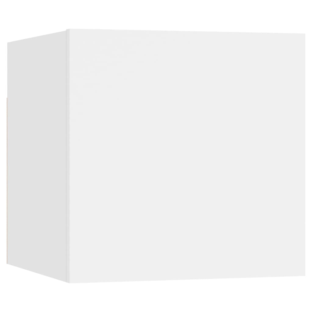 3078720 vidaXL 6 Piece TV Cabinet Set White Engineered Wood (804483+804509)