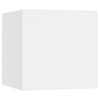 10 Piece TV Cabinet Set White Engineered Wood