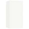 10 Piece TV Cabinet Set White Engineered Wood