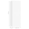 10 Piece TV Cabinet Set White Engineered Wood
