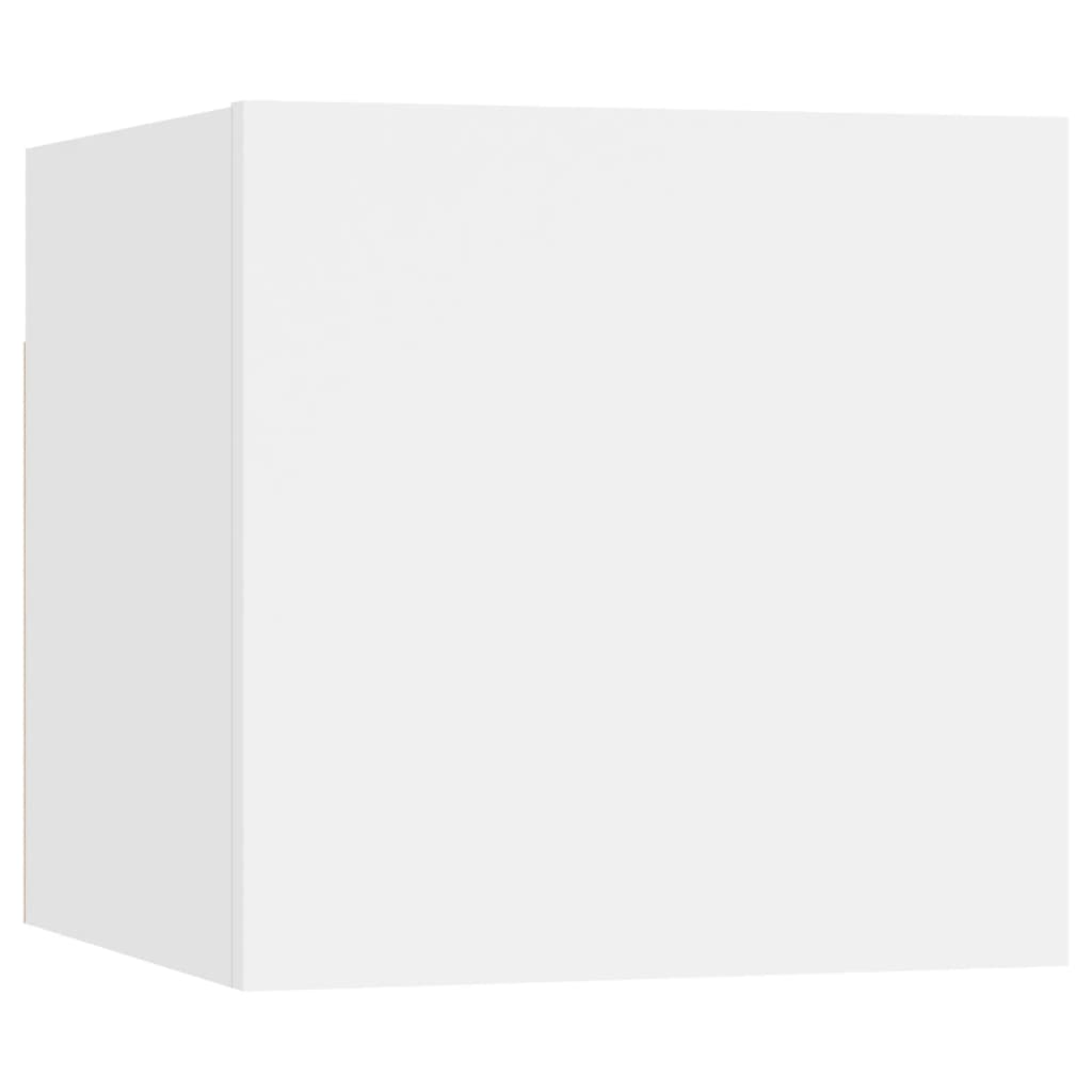 TV Cabinet | Set of 8 | White | Engineered wood | Small