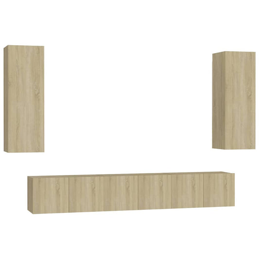 TV Cabinet | Sonoma oak | Engineered wood | Wall mount | TV Cabinet