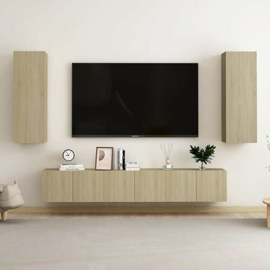TV Cabinet | Sonoma oak | Engineered wood | Wall mount | TV Cabinet