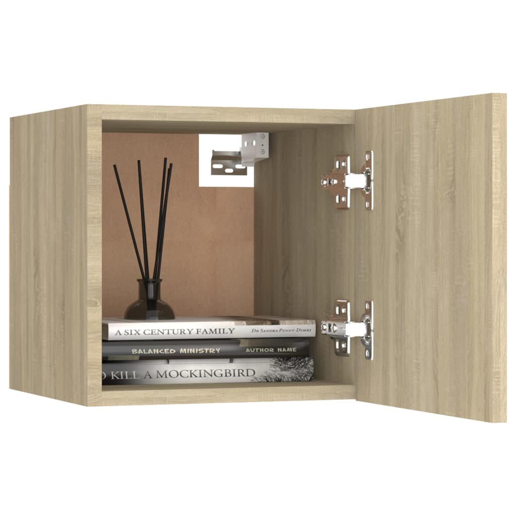 3078963 vidaXL 8 Piece TV Cabinet Set Sonoma Oak Engineered Wood (801475x4+804492)