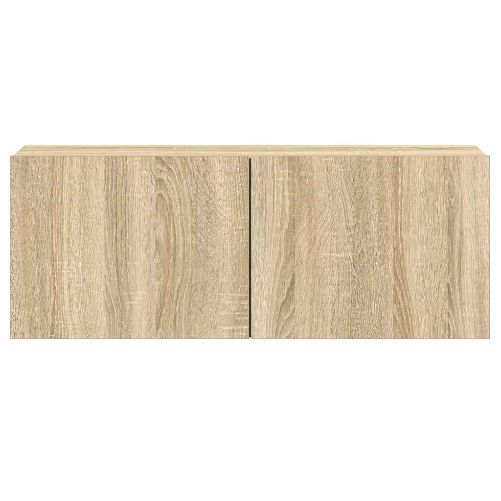3 Piece TV Cabinet Set Sonoma Oak Engineered Wood
