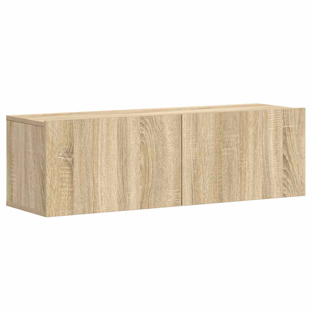 3 Piece TV Cabinet Set Sonoma Oak Engineered Wood