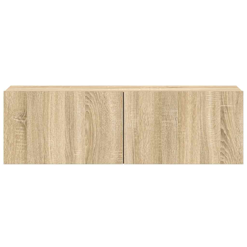 3 Piece TV Cabinet Set Sonoma Oak Engineered Wood