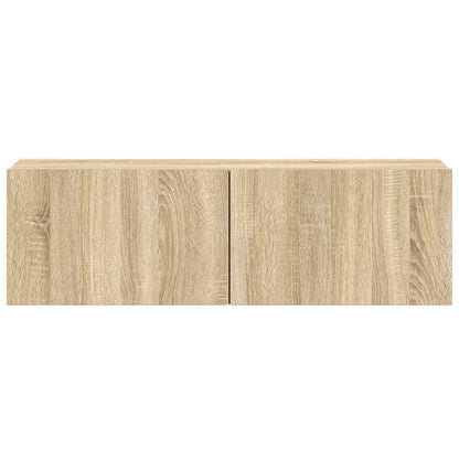 3 Piece TV Cabinet Set Sonoma Oak Engineered Wood