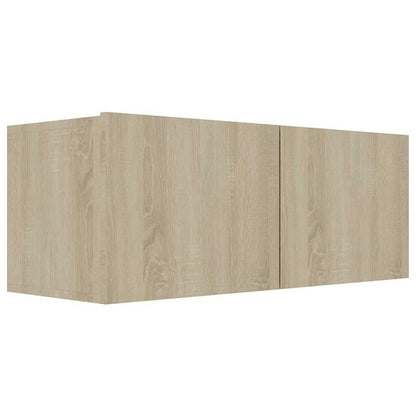 3 Piece TV Cabinet Set Sonoma Oak Engineered Wood