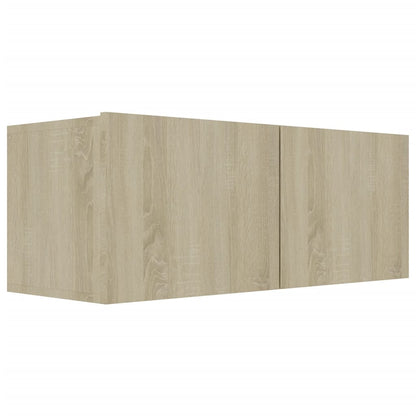 4 Piece TV Cabinet Set Sonoma Oak Engineered Wood