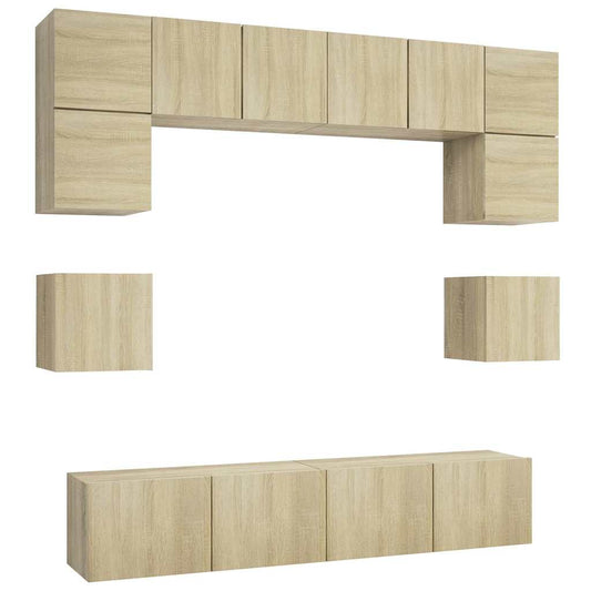 TV Cabinet Set | Sonoma oak | Engineered wood | Standard | TV Cabinet Set