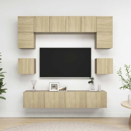 TV Cabinet Set | Sonoma oak | Engineered wood | Standard | TV Cabinet Set