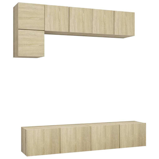 TV Cabinet Set | Sonoma Oak | Engineered Wood | Standard | TV Cabinet Set