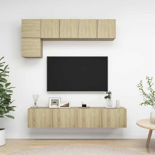 TV Cabinet Set | Sonoma Oak | Engineered Wood | Standard | TV Cabinet Set