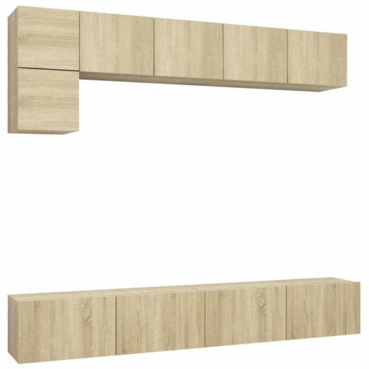 TV Cabinet Set | Sonoma Oak | Engineered Wood | Medium | TV Cabinet Set
