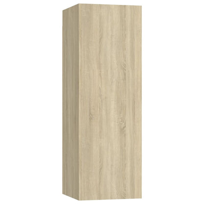 3079033 vidaXL 7 Piece TV Cabinet Set Sonoma Oak Engineered Wood (804491+803351+804519)