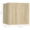 10 Piece TV Cabinet Set Sonoma Oak Engineered Wood