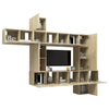 10 Piece TV Cabinet Set Sonoma Oak Engineered Wood