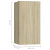 10 Piece TV Cabinet Set Sonoma Oak Engineered Wood