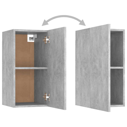 4 Piece TV Cabinet Set Concrete Grey Engineered Wood