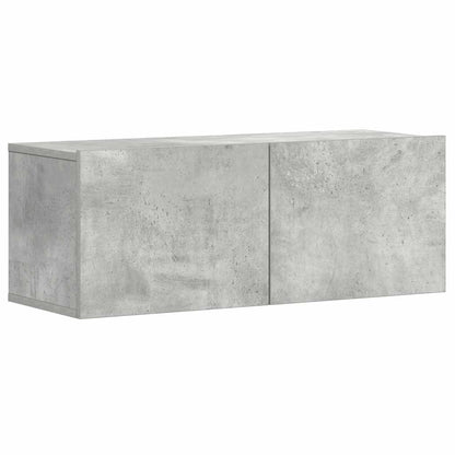 3 Piece TV Cabinet Set Concrete Grey Engineered Wood