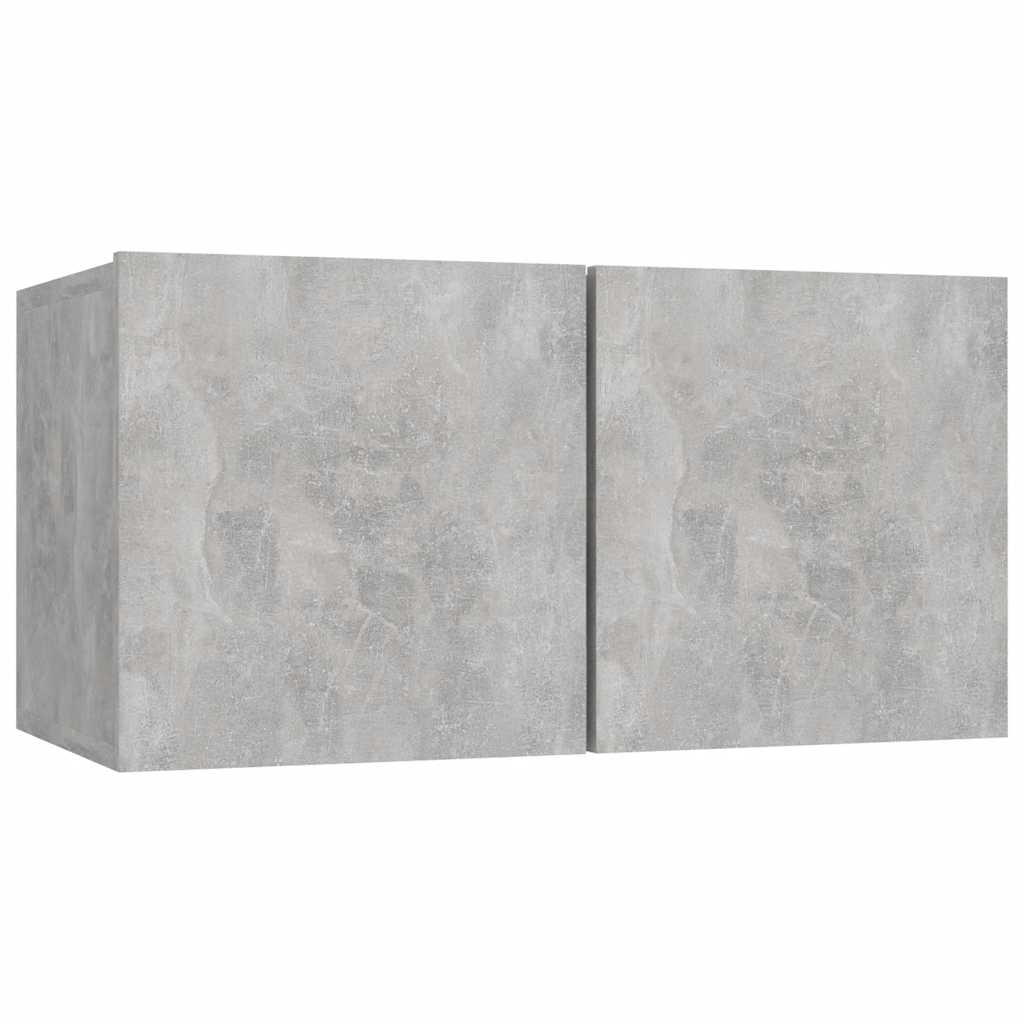 8 Piece TV Cabinet Set Concrete Grey Engineered Wood