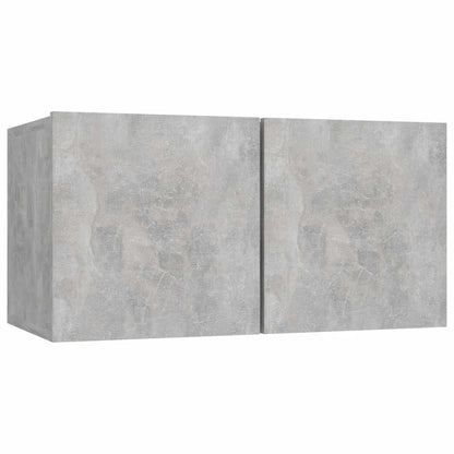 8 Piece TV Cabinet Set Concrete Grey Engineered Wood