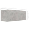 2 Piece TV Cabinet Set Concrete Grey Engineered Wood