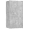 10 Piece TV Cabinet Set Concrete Grey Engineered Wood